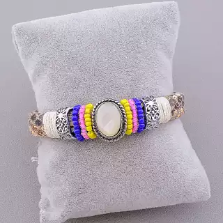 Браслет з магнітною застібкою Місячний камінь 17 см