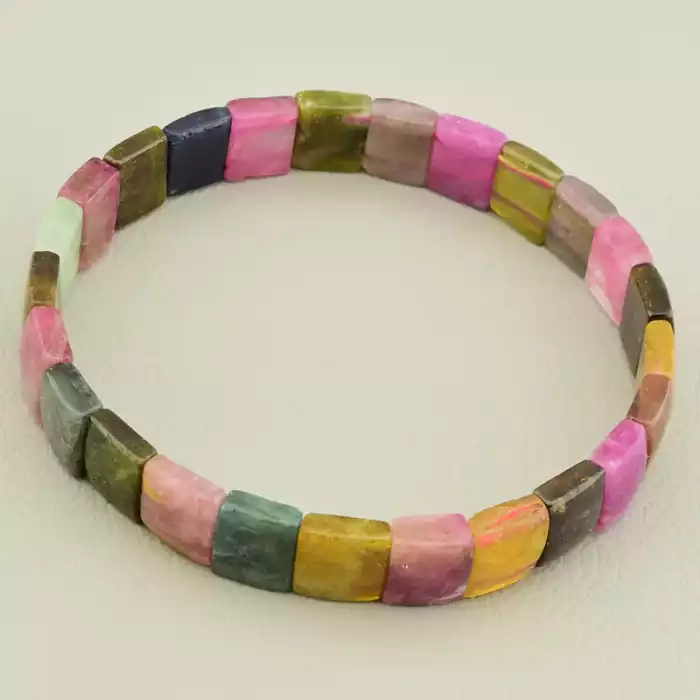 🏷️️ Браслет на резинці Турмалін 18.5 см ss_106159