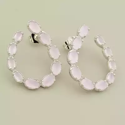 Сережки XUPING Фіаніт (родій)