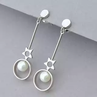 Сережки пусети Xuping Майорка (родій)