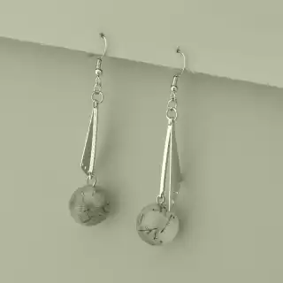 Сережки довгі петля Волосатик