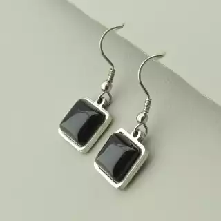 Сережки петля Агат