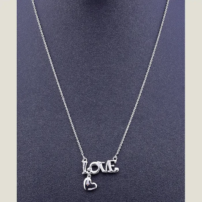 🏷️️ Підвіска Love Xuping 45 см (родій) ss_73761