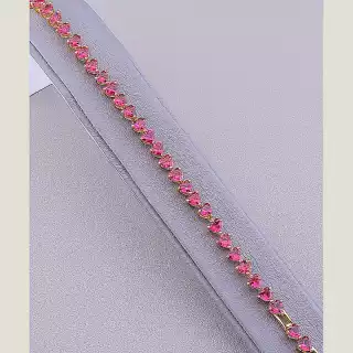 Браслет складний Xuping Фіаніт 19 см (позолота 18к)