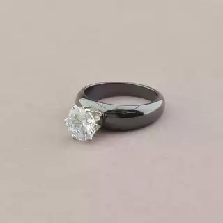 Каблучка Кераміка Фіаніт (родій)