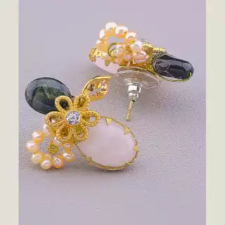 Сережки пусети Hand Made Перли