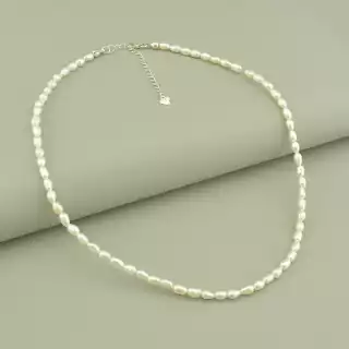 Підвіска Перли срібло (925 проба) 40 см.