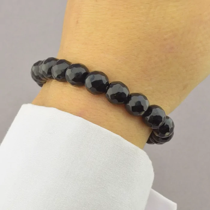 🏷️️ Браслет резинка Агат 16 см. ss_94647