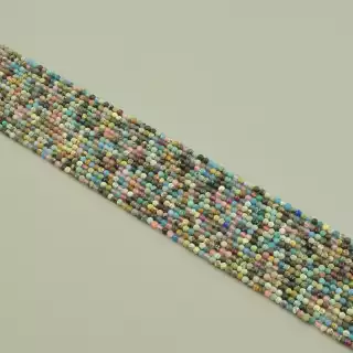 Намистини Самоцвіти 38 см. 2,5мм. на нитці (натуральне каміння, без застібки)