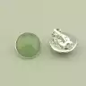 🏷️️ Сережки круглі кліпси Нефрит 18х18 F-103379