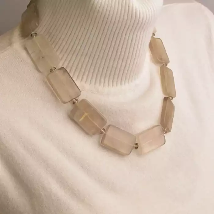 🏷️️ Намисто Раухтопаз 46 см. ss_96261