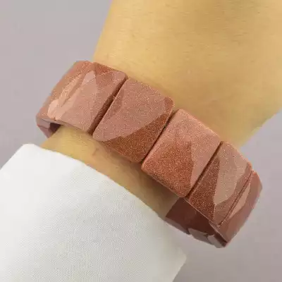 🏷️️ Браслет резинка Золотий Пісок 20 см F-68301