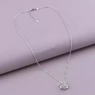 Підвіска корона Xuping Фіаніт 44 см (родій)