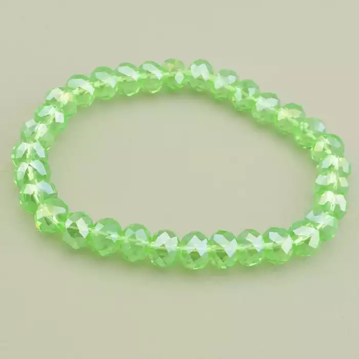 🏷️️ Браслет на резинці Чеський кришталь 18 см F-105855