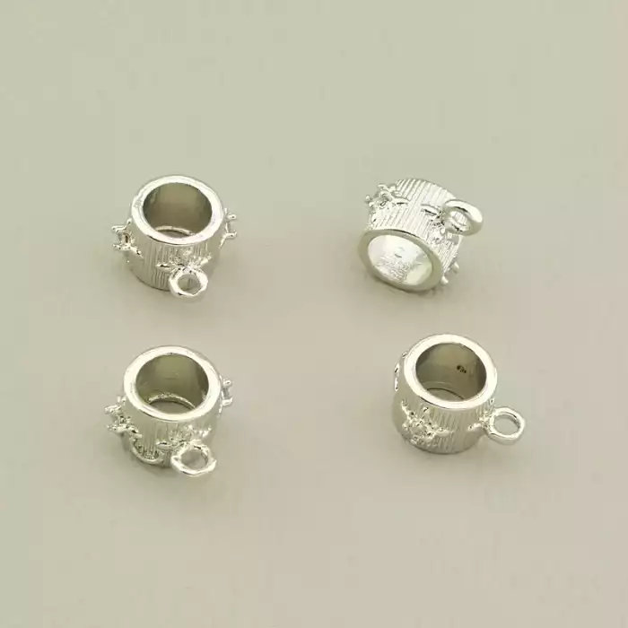 🏷️️ Тримач для кулона Фіаніт 7х7мм. F-106261