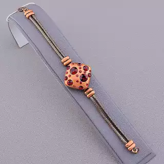 Браслет з карабіном Abella Сrystal 18 см