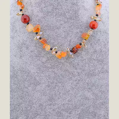 🏷️️ Намисто Сердолік 47 см F-11643