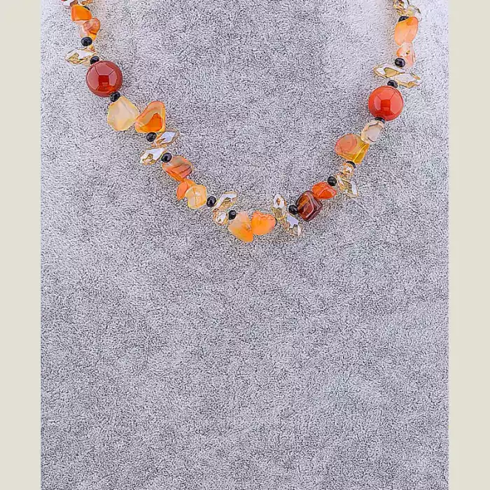 🏷️️ Намисто Сердолік 47 см ss_11643