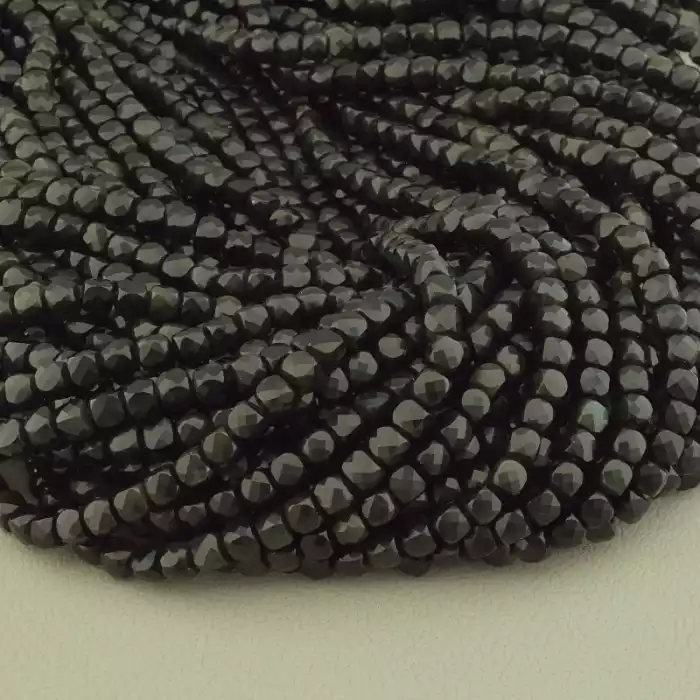 🏷️️ Нитка Обсидіан 38 см. (без застібки) ss_100192