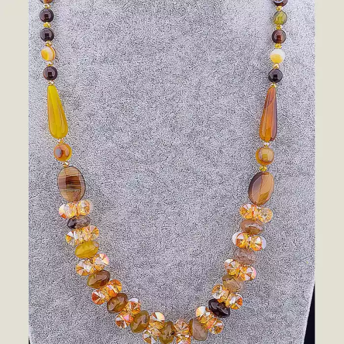 🏷️️ Намисто Сердолік 70 см ss_14821