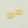 🏷️️ Кулон лев серце Фіаніт 14х13 (позолота 18к (лимонна)) F-93637