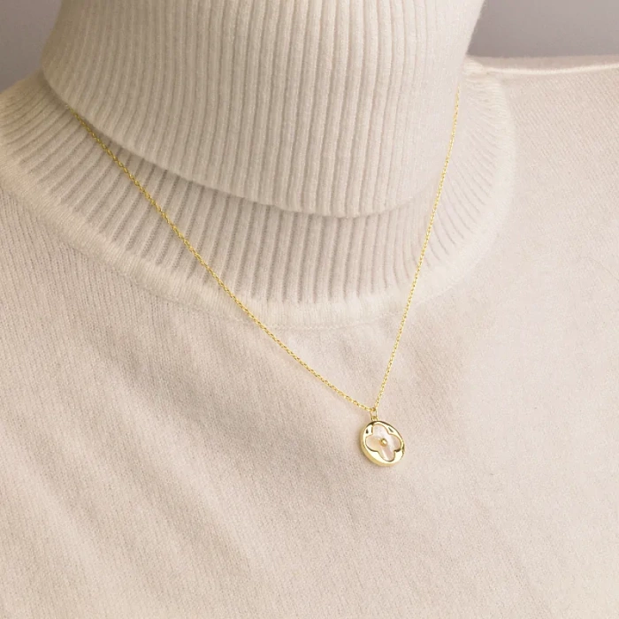 🏷️️ Підвіска Saiya Перламутр 41 см (позолота 18к лимонна) ss_93754