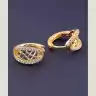 🏷️️ Сережки кільця Xuping Фіаніт (позолота 18к) F-76799