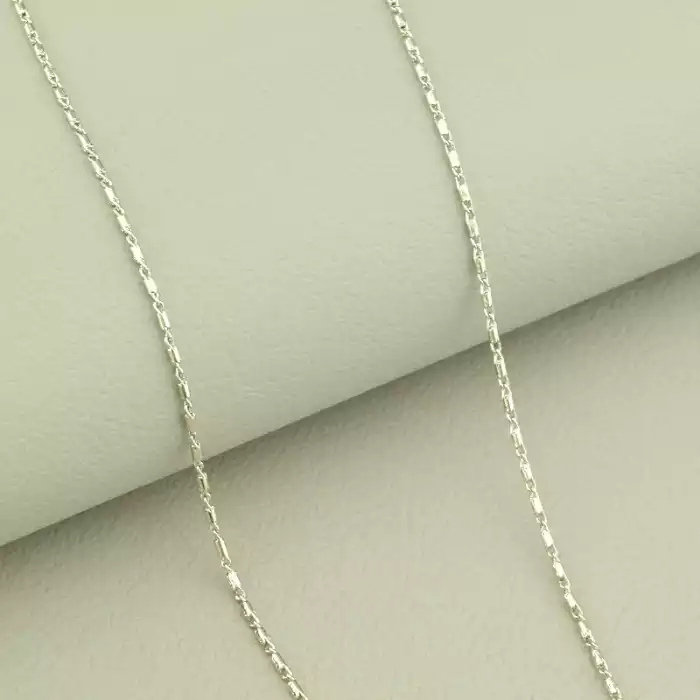 🏷️️ Ланцюг Xuping 50 см. (родій, застібка карабін) ss_103794