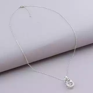 Підвіска Xuping Фіаніт 41 см (родій)