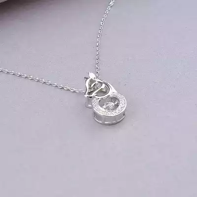 🏷️️ Підвіска Xuping Фіаніт 41 см (родій) F-90490