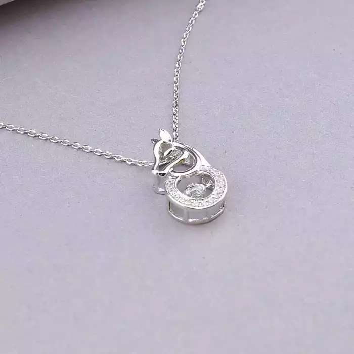 🏷️️ Підвіска Xuping Фіаніт 41 см (родій) ss_90490