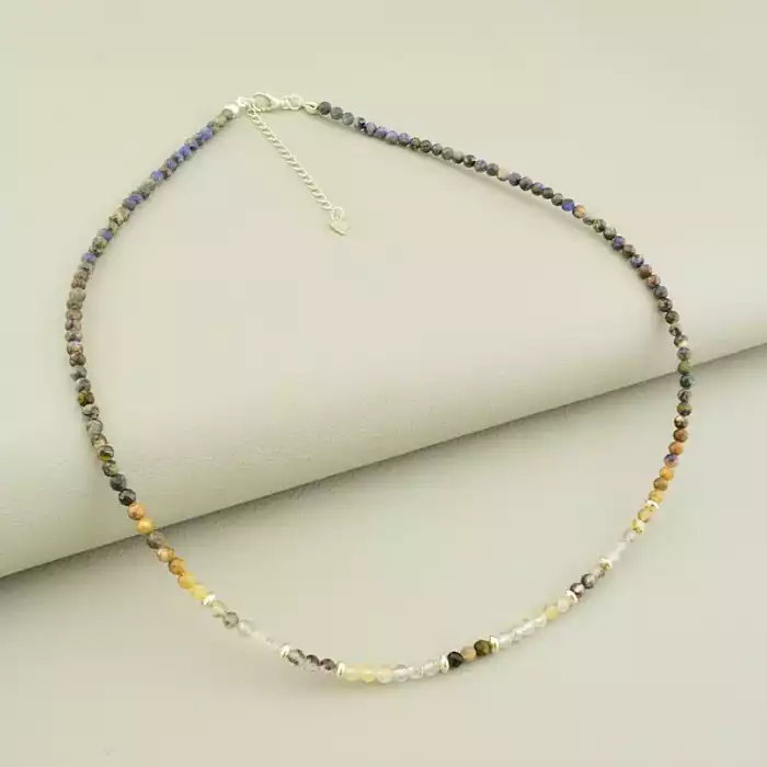 🏷️️ Підвіска Самоцвіти 46 см срібло (925) F-105656