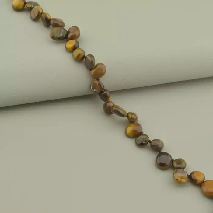 🏷️️ Намисто Тигрове око 45 см ss_59002