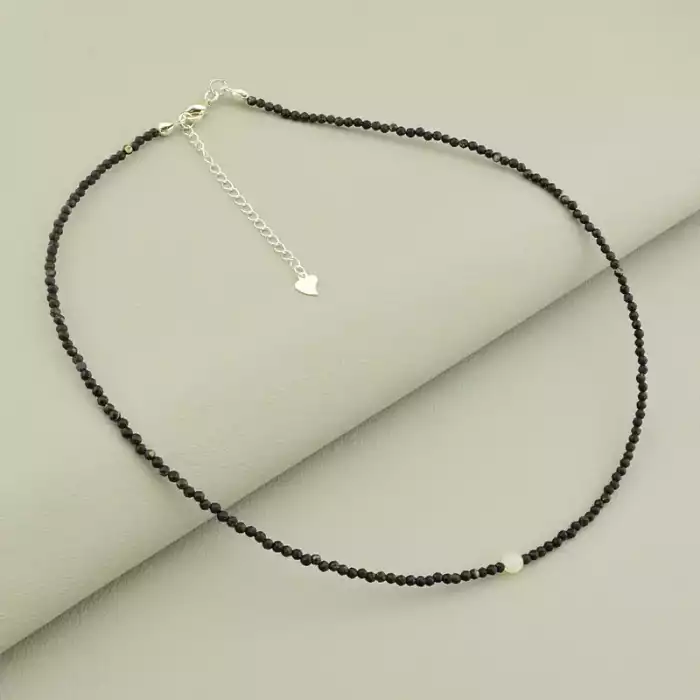 🏷️️ Підвіска Турмалін, Опал 41 см срібло (925) ss_105756