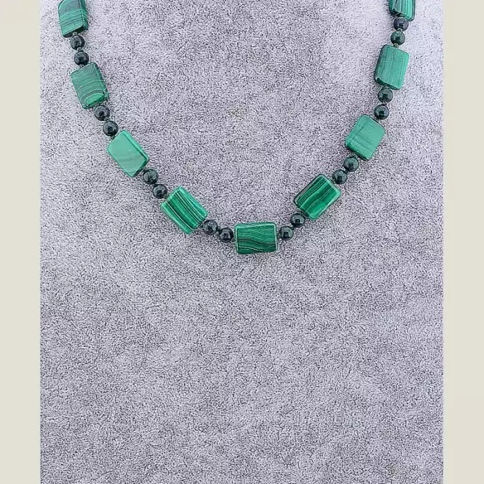 🏷️️ Намисто Малахіт 46 см ss_10526