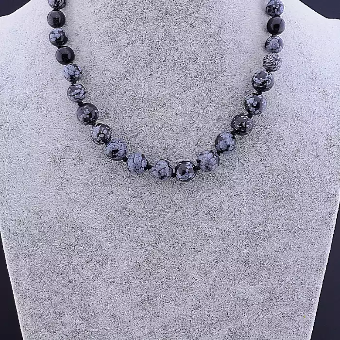 🏷️️ Намисто Обсидіан 45 см. ss_98044