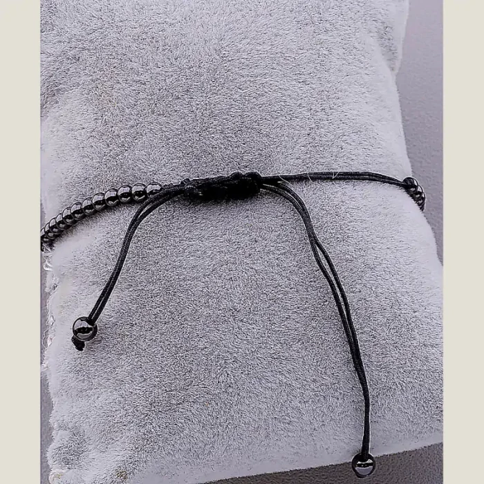 🏷️️ Браслет регульований Фіаніт 17 см хром ss_70532