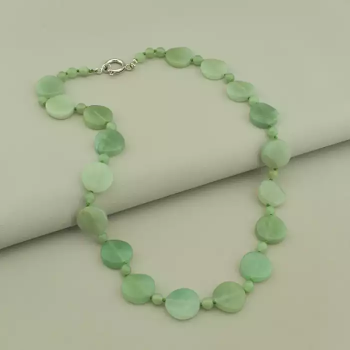 🏷️️ Намисто Нефрит 58 см ss_106161