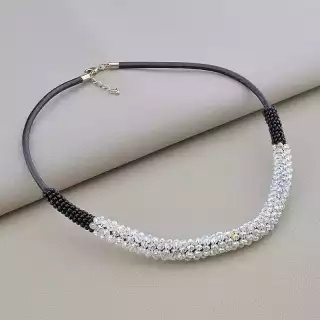 Підвіска Чеський кришталь, Бісер 47 см.