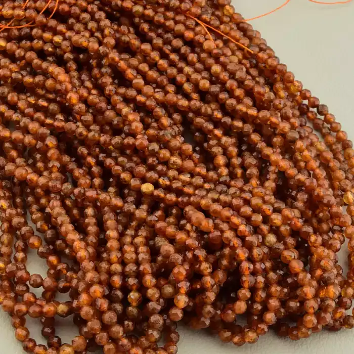 🏷️️ Намистини Гранат 38 см 3.5 мм. (без застібки) F-106262