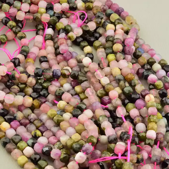 🏷️️ Намистини Турмалін 39 см (без застібки) F-106365