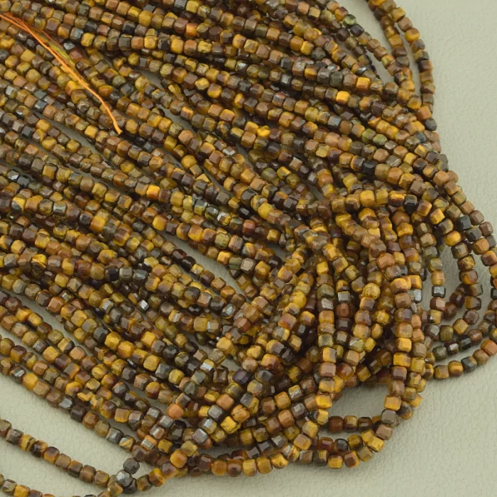 🏷️️ Нитка Тигрове око 38 см. (без застібки) ss_100093