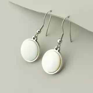 Сережки петля Перламутр