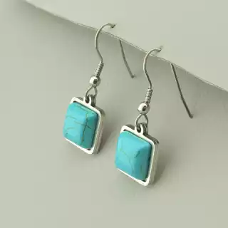 Сережки петля Бірюза