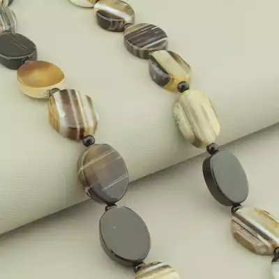 🏷️️ Намисто Агат 45 см. F-100827