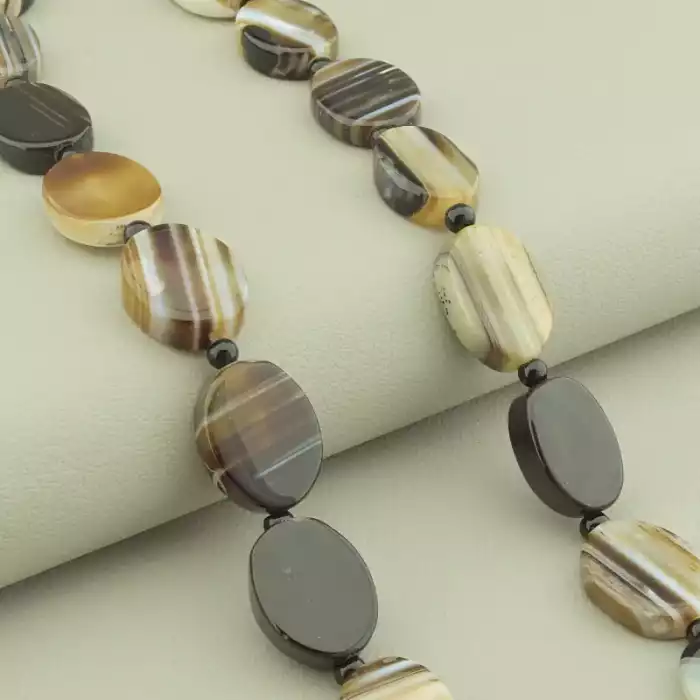 🏷️️ Намисто Агат 45 см. ss_100827