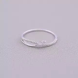 Каблучка Фіаніт (срібло)