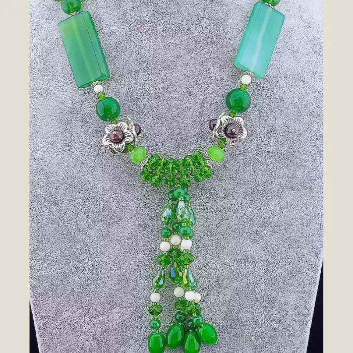 🏷️️ Намисто Агат 58 см ss_16478