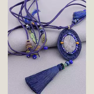 Підвіска замш 80 см Hand Made