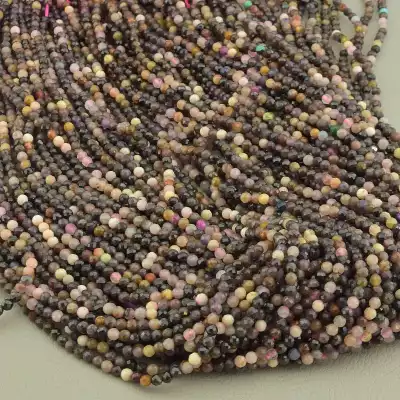 🏷️️ Намистини Самоцвіти 39 см. 3 мм. на нитці (натуральне каміння, без застібки) F-103067